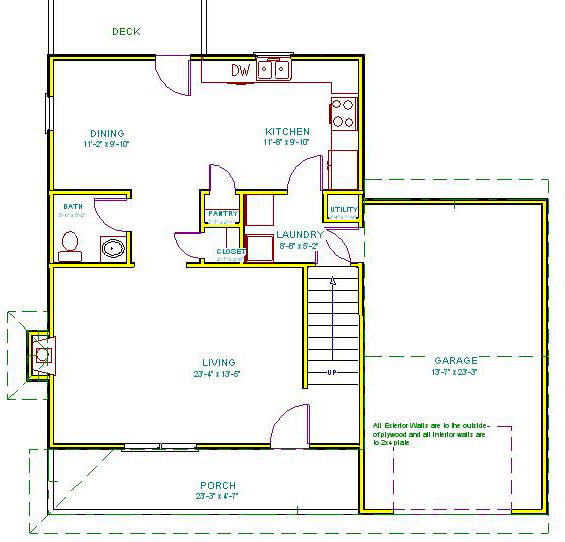 First floor plan of the Staunton