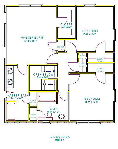 The Middlebrook second floor plan